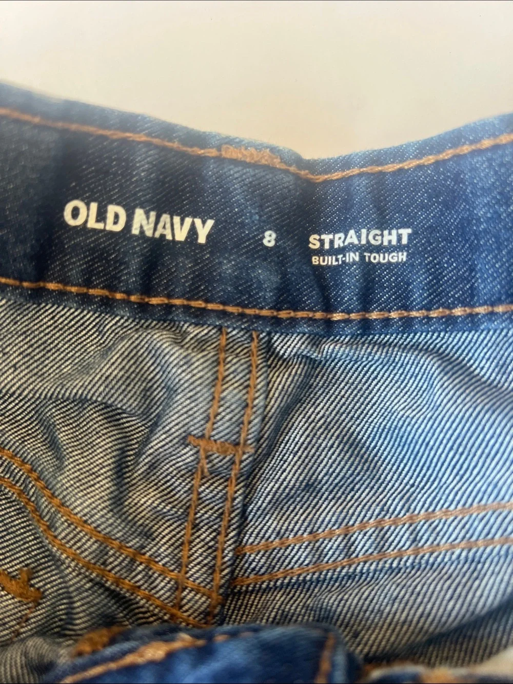 Old Navy Kids Dark Blue Straight-Leg Jeans